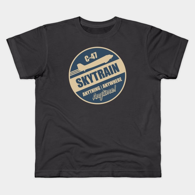 C-47 Skytrain Kids T-Shirt by TCP